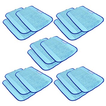 SHP-ZONE Microfiber 15-Pack, Pro-Clean Mopping Cloths for Braava Floor Mopping Robot 380 380T