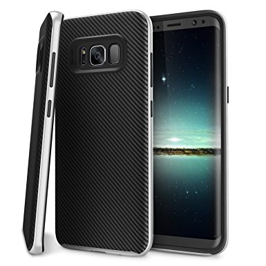 Galaxy S8 Plus Case, BASSTOP PREMIUM BUMPER Style Dual Layer Premium Case Slim Fit Heavy Duty Protective Cover for Samsung Galaxy S8 Plus 6.2 inch (Silver)