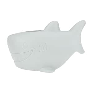 Nuby Bathtub Safety Spout Guard - Compatible with Most Standard Faucets - BPA-Free Bath Toys - Shark