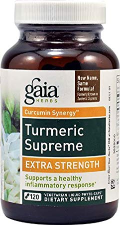 Gaia Herbs Cucumin Synergy? Turmeric Supreme Extra Strength -- 120 Vegetarian Liquid Phyto-Caps - 2pc