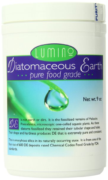Lumino Home Diatomaceous Earth Fresh Water, Food Grade Pure, 9 Ounce