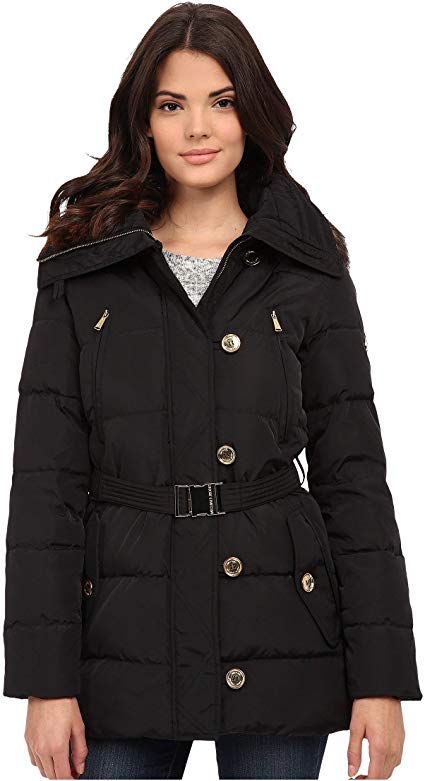 Michael Kors Fur Trim Hooded Down Coat