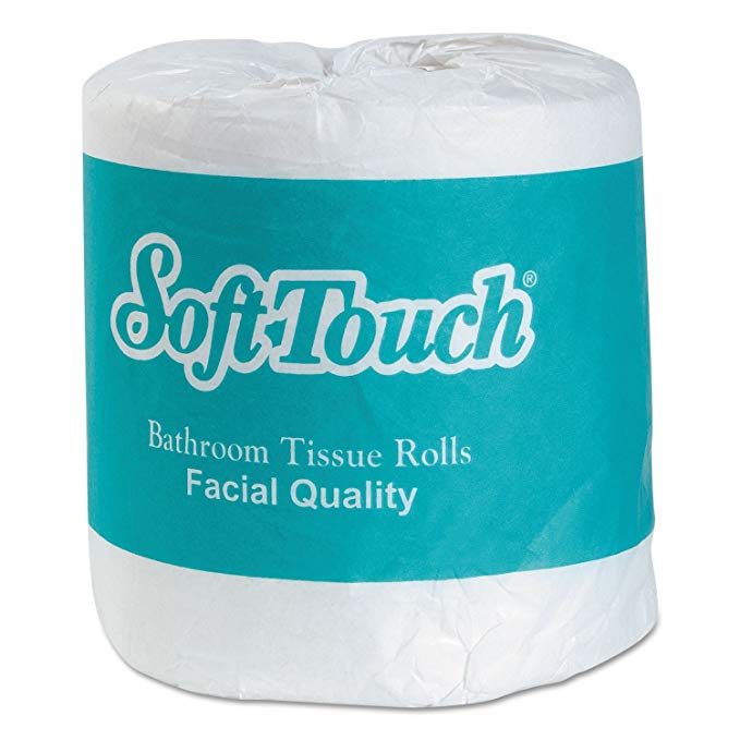PSCST296 - Soft Touch Bath Tissue, 2-ply, White, Individually Wrapped, 500/roll