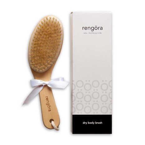 Dry Skin Brush / Dry Body Brush - Get Gorgeous Skin   Feel Even More Beautiful! - Perfect for Dry Brushing, Gentle Exfoliaton, and Reducing Appearance of Cellulite. Get Healthier Skin Today!