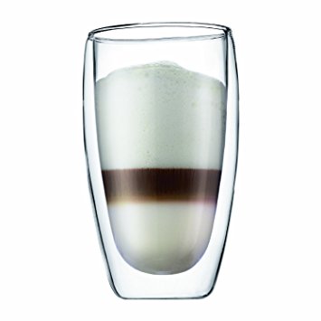 Heat resistant double-layer Glass Latte Cup / coffee cup / Tea Mug 330ml (2 x Cup)