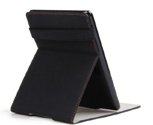 Retro Luxury Flip case cover for Amazon Kindle Paperwhite paper white Tablet (Retro Black) (Original Qinda Make)