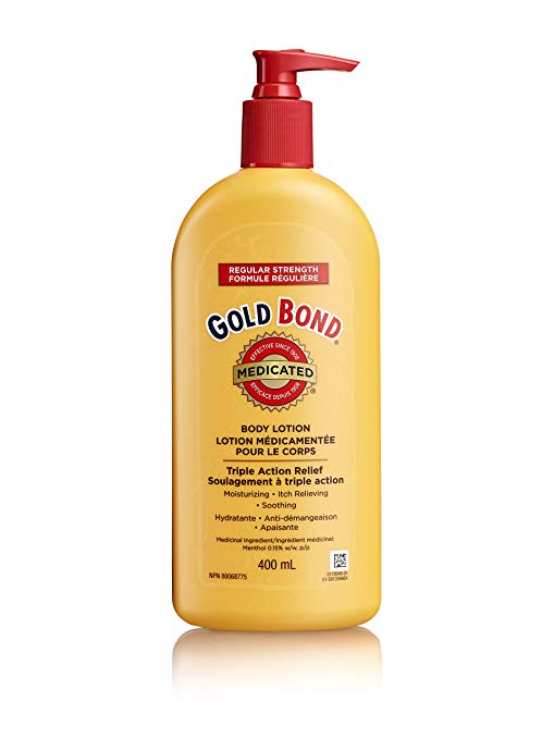 Gold Bond Medicated Original Strength Body Lotion, 400 mL, for Dry Itchy Skin