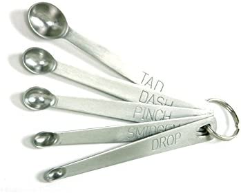 Norpro Measuring Spoons 18/10 Stainless Steel Mini Set 5 Pc Dash Pinch Smidgen