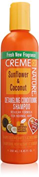 Creme of Nature Detangling Conditioning Shampoo for Normal Hair, Sunflower and Coconut, 8.45 Ounce