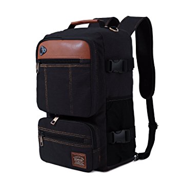 SENPAIC Casual Backpack Canvas Vintage Laptop Backpack for College Students