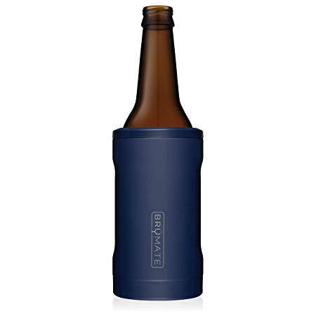 BrüMate Hopsulator BOTT'L Double-walled Stainless Steel Insulated Bottle Cooler for 12 Oz Bottles (Matte Navy)