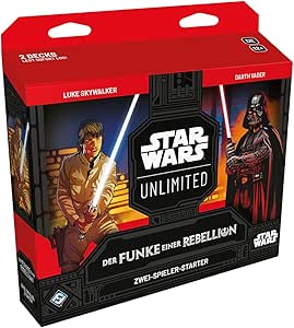 Star Wars: Unlimited Der Funke einer Rebellion ZWEI-SPIELER-STARTER – Lernen, kämpfen, sammeln! Trading Card Game, Alter 12 , 2 Spieler, 20 Minuten, von Fantasy Flight Games, Deutsch