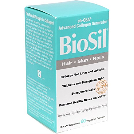 BioSil - Hair, Skin, Nails, Advanced Collagen Support, 60 Vegetarian Capsules (FFP)