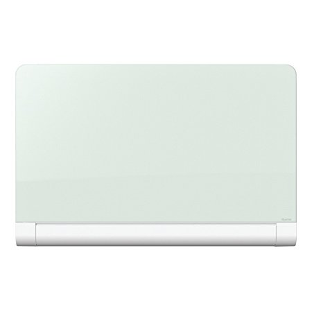 Quartet Glass Dry Erase Board, Whiteboard / White Board, Magnetic, 50" x 28", with Concealed Tray, Wide Format, Frameless, Horizon (G5028HT)