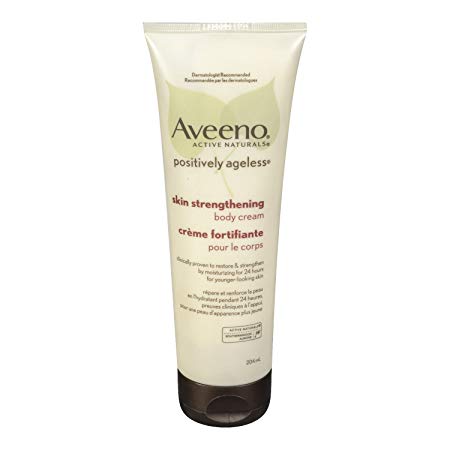 Aveeno Active Naturals Positively Ageless Skin Strengthening Body Cream, 204ml