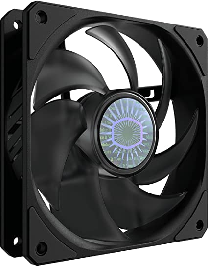 Cooler Master SickleFlow 120 V2 Black Case & Cooling Fan - Improved Air Balance Blades, 62 CFM, 2.5 mmH2O, 8 to 27 dBA - Black