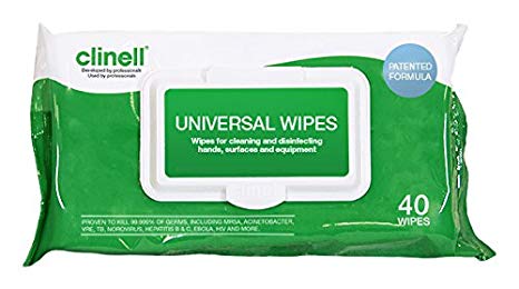 Clinell Universal Sanitising Wipes 40