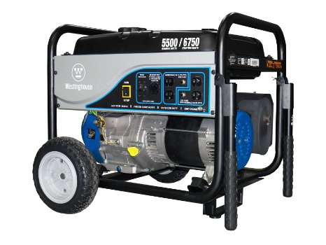 Westinghouse WH5500, 5500 Running Watts/6750 Starting Watts, Gas Powered Portable Generator