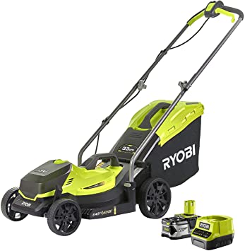 Ryobi RLM18X33B40 18V ONE  Cordless 33cm Lawnmower Starter Kit (1 x 4.0Ah)