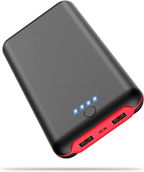 Portable Charger, 24000mAh High Capacity Power Bank with Dual 5V/2.1A USB Ports Battery Bank Charger for iOS, Android and Other Smartphones