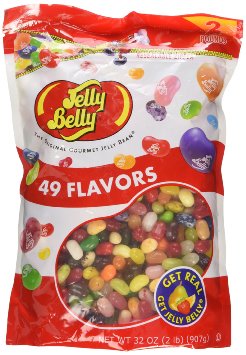 Jelly Belly Jelly Beans 49 Flavors 2-Pound Stand-Up Pouch