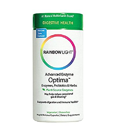 Rainbow Light Advanced Enzyme Optima, 90-Count Vcaps