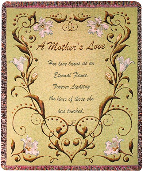 Manual Mothers Day Collection 50 x 60-Inch Tapestry Throw, A Mother's Love Poem
