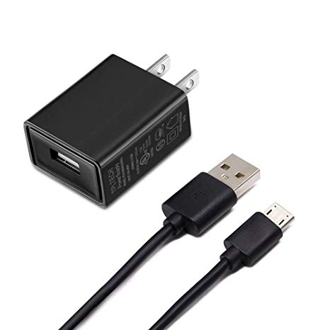 Rapid USB Wall Charger Compatible LG Tribute 5/HD/Dynasty LS675 LS676,Revere VN150 /Revere 2 3 VN170/Risio 2 3,Premier Pro,Envoy Version 2/3,Pheonix 3/4,K8 Phoenix 2,5Ft Micro USB Charge Cord