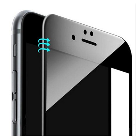 iPhone 6S Plus/ 6 Plus (5.5inch) Tempered Glass Screen Protector, BELUGA [TRUE 3D Curved Glass Edge] [Edge to Edge] [Blue Light UV Filter] Less Eye Strain & Fatigue/ Enhanced Look & Feel [3D Black]