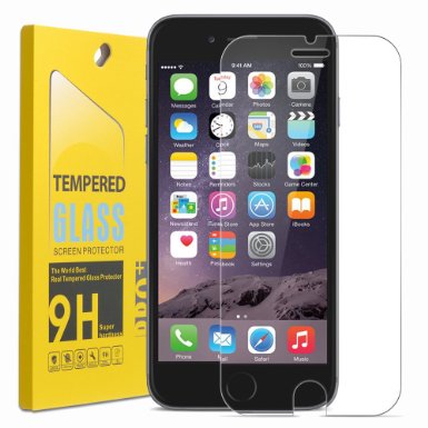 [3 Pack] iPhone 6s Screen Protector & iPhone 6 Screen Protector, Ultra-Clear HD Scratch Proof Premium Tempered Glass Screen Protector by sunshot® [Lifetime Warranty]