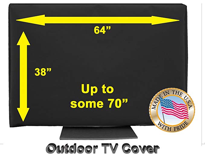 Outdoor TV Cover (65"- 70") Black (Not for Direct Sun)