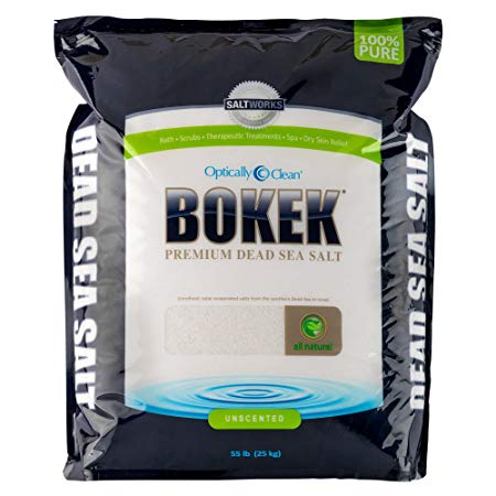 Bokek Dead Sea Salt, Fine - 55 lb Bag
