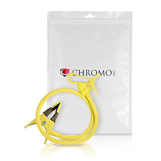 Chromo Inc FlexHold 27" Yellow Gooseneck Clamp Holder for iPhone, Galaxy, Android and any other Phone. Great for Bedroom, Kitchen, Office, Bathroom and more