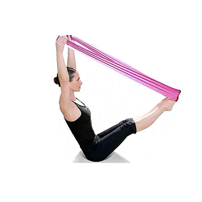 Malloom® Pilates Yoga Workout Aerobics Stretch Band Tensile Band Elastic Band (Purple)