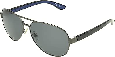 Dockers Men's Bo Sunglasses, Gunmetal, 54mm