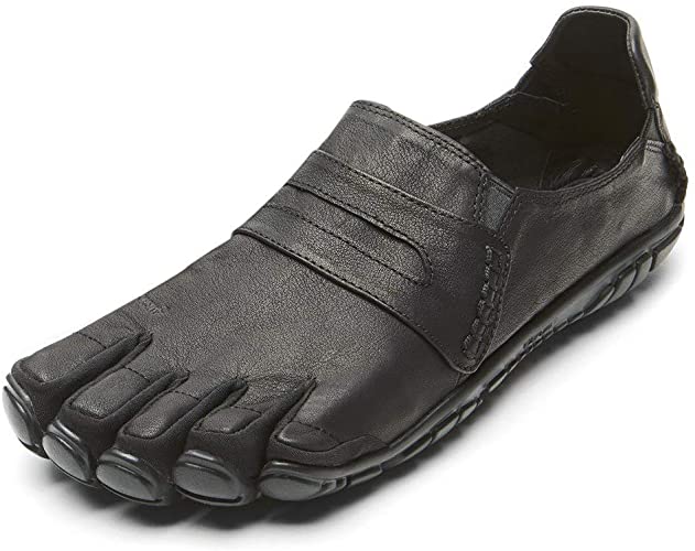 Vibram Five Fingers Men's CVT-Hemp Minimalist Casual Walking Shoe (Black Leather)