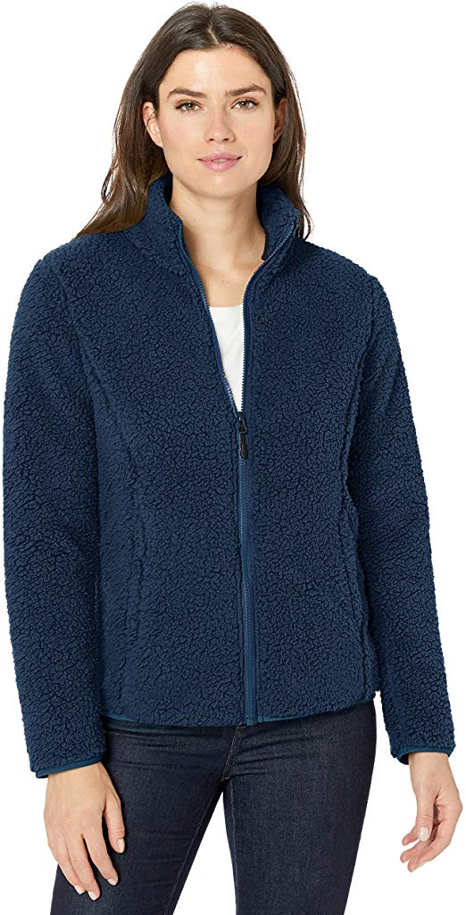 Amazon Essentials Women's Polar Fleece Lined Sherpa Full-Zip Jacket