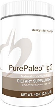 Designs for Health - Chocolate PurePaleo IgG - Protein Powder with BCAAs   Immunoglobulin for Lean Muscle Support, 405g