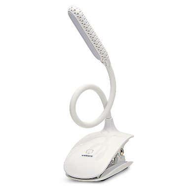 Led Clip Reading Light, Raniaco Reading Lamp, USB Rechargeable, Touch Switch Bedside Book Light with Good Eye Protection Brightness