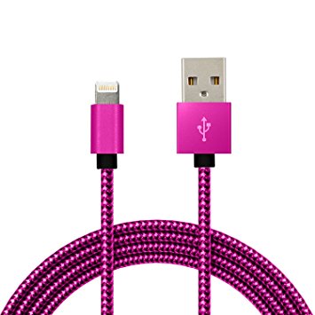 [ 9ft ] iPhone Cable JSDION Nylon Braided Lightning Cable/ iPhone Charger Cable for iPhone 6 / 6s / 6 plus / 6s plus / 5 / 5s / 5c / SE / 7 / 7 plus / 8 / 8 plus / X - 3 m (9ft) - RED
