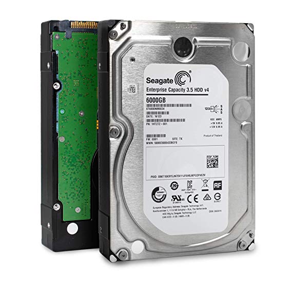 Seagate Enterprise Capacity 3.5 HDD| ST6000NM0034 | 6TB 7.2K RPM SAS 12Gb/s 128MB Cache 3.5" | 512n | Enterprise Hard Disk Drive for Hyperscale Applications (Certified Refurbished) w/ 3 Year Warranty