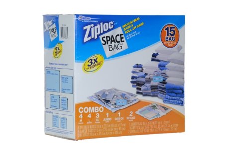 Ziploc Space Bag 15 Bag Space Saver Set