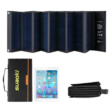 SUAOKI 60W Portable Sunpower Mono-Crystalline Folding Solar Panel With DC 18V and USB 5V Output Charger for All 5-18V Electronic Devices