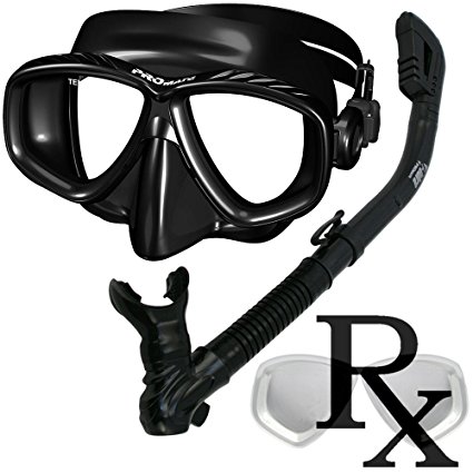 Prescription Purge Mask Dry Snorkel Snorkeling Scuba Diving Combo Set/SCS0005