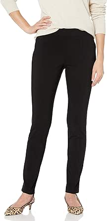 Rafaella Women's Solid Supreme Stretch Pant with Pull-on Waistband