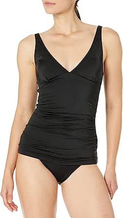 Amazon Essentials Women's Tankini Swim Top (Available in Plus Size)