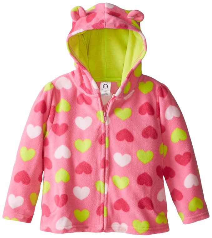 Gerber Baby Girls' Hooded Micro Fleece Jacket