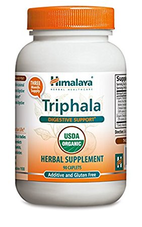 Himalaya Organic Triphala 90 Caplets for Colon Cleanse 688mg