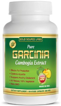 Garcinia Cambogia Extract - 500 mg, 180 Caps, Pure Standardized 60% HCA with Potassium, 100% Vegetarian, Non GMO, Up To a 3 Month Supply, All Natural, Clinically Proven, Premium Weight Loss Supplement