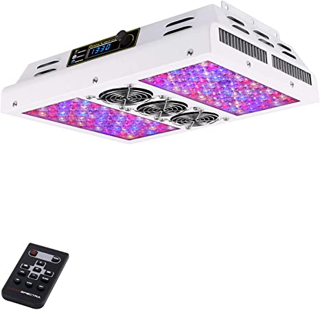VIPARSPECTRA Timer Control PAR600T 600W LED Grow Light - Dimmable Veg/Bloom Channels Full Spectrum Plant Lights with Daisy Chain for Indoor Plants Veg and Flower